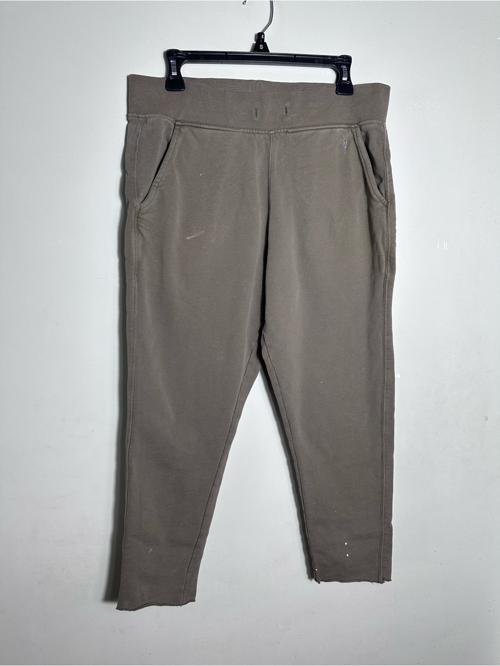 All Saints Men's Jogger Pants in Taupe 100% Cotton